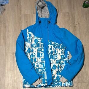 Billabong Gray and Blue Outerwear Jacket